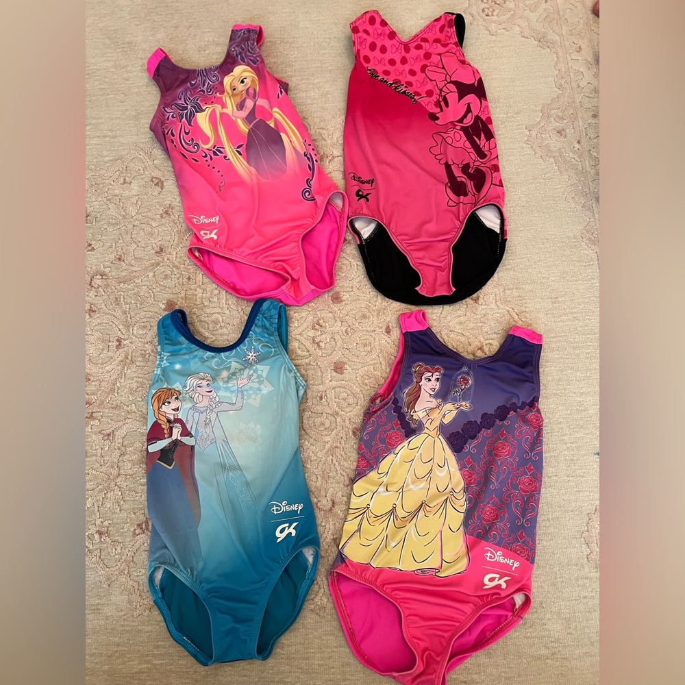 4 Disney GK Leotards Size CS